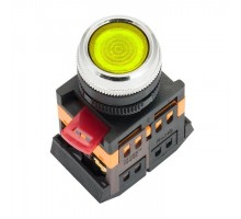 Кнопка ABLFS-22 с подсветкой желт. NO+NC 230В PROxima EKF ablfs-22-y