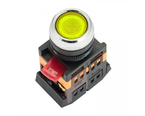 Кнопка ABLFS-22 с подсветкой желт. NO+NC 230В PROxima EKF ablfs-22-y