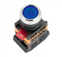 Кнопка ABLFS-22 с подсветкой син. NO+NC 230В PROxima EKF ablfs-22-b