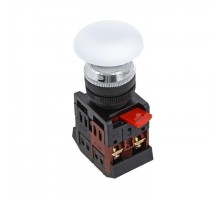 Кнопка AEA-22 Грибок бел. NO+NC EKF pbn-aea-w