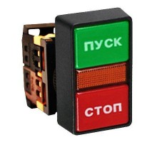 Кнопка AS-22N Пуск-Стоп прямоугольная 24В NO+NC EKF pbn-as-rec-24