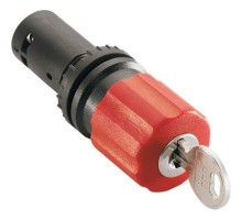 Кнопка CE3K1-10R-11 Стоп с фикс. 1НО1НЗ отпускание ключом 30мм ABB 1SFA619502R1071