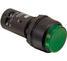 Кнопка CP3-11G-10 без фикс. 1НО 24В AC/DC зел. с подсветкой с выступ. клавишей ABB 1SFA619102R1112