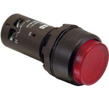 Кнопка CP3-11R-10 без фикс. 1НО 24В AC/DC красн. с подсветкой с выступ. клавишей ABB 1SFA619102R1111