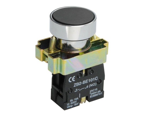 Кнопка LAY5-BA21 без подсветки черн. 1з ИЭК BBT60-BA-K02