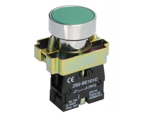 Кнопка LAY5-BA31 без подсветки зел. 1з ИЭК BBT60-BA-K06