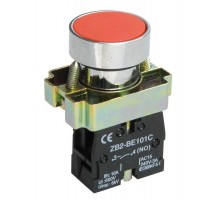 Кнопка LAY5-BA41 без подсветки красн. 1з ИЭК BBT60-BA-K04