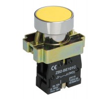 Кнопка LAY5-BA51 без подсветки желт. 1з ИЭК BBT60-BA-K05