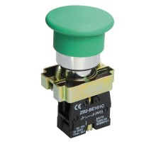 Кнопка LAY5-BC31 Грибок зел. 1з ИЭК BBG70-BC-K06