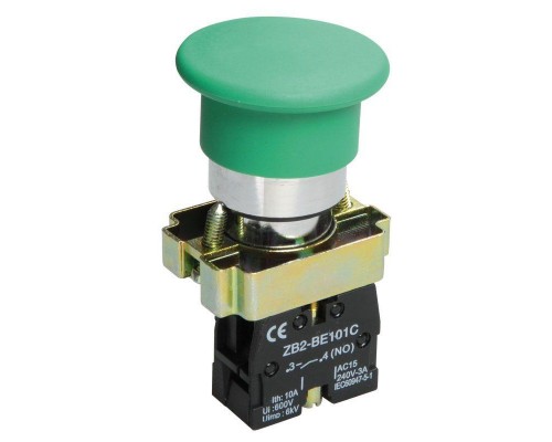 Кнопка LAY5-BC31 Грибок зел. 1з ИЭК BBG70-BC-K06