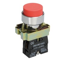 Кнопка LAY5-BL42 без подсветки красн. 1р ИЭК BBT71-BL-K04