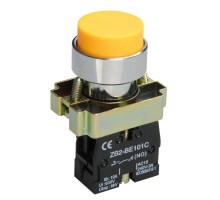 Кнопка LAY5-BL51 без подсветки желт. 1з ИЭК BBT71-BL-K05