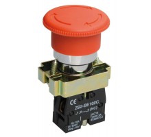 Кнопка LAY5-BS542 Грибок аварийн. с фикс. красн. ИЭК BBG90-BS-K04