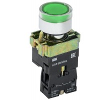 Кнопка LAY5-BW3361 с подсв. зел. 1з ИЭК BBT50-BW-K06