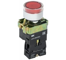 Кнопка LAY5-BW3461 с подсв. красн. 1з ИЭК BBT50-BW-K04