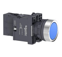 Кнопка LED 1НO 220В с подсвет. син. SchE XA2EW36M1