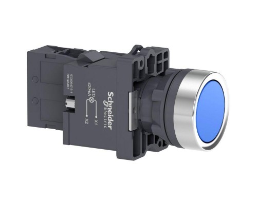 Кнопка LED 1НO 220В с подсвет. син. SchE XA2EW36M1
