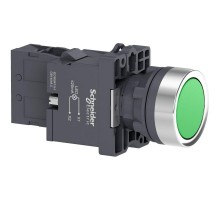 Кнопка LED 1НO 220В с подсвет. зел. SchE XA2EW33M1