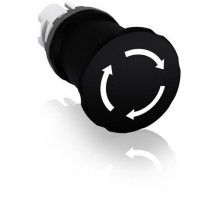 Кнопка MPET4-10B ГРИБОК 40мм отпускание поворотом черн. (только корпус) ABB 1SFA611523R1006