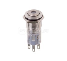 Кнопка антивандальная d16 250В Б/Фикс (5с) (ON)-OFF/(OFF)-ON зел. (A-16-C4) Rexant 36-3265