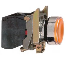 Кнопка без фикс. 1НO+1НЗ с подсветкой желт. SchE XB4BW35M5