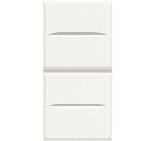 Кнопка двойн. 1Р (NO) + 1Р (NO) 10А 250В Axolute бел. Leg BTC HD4036