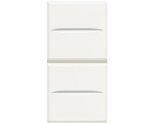 Кнопка двойн. 1Р (NO) + 1Р (NO) 10А 250В Axolute бел. Leg BTC HD4036