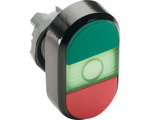 Кнопка двойная MPD1-11G (зел./красн.) зел. линза без текста ABB 1SFA611130R1102