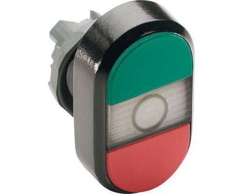 Кнопка двойная MPD3-11С (зел./красн.) прозр. линза с текстом ON/OFF ABB 1SFA611132R1108