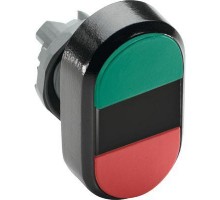 Кнопка двойная MPD4-11B START/STOP (зел./красн.) непрозр. черн. линза с текстом ABB 1SFA611133R1106