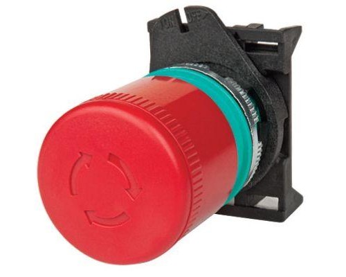 Кнопка грибовидная возвр. повор. d60 с индик. DKC ABHT1C6S