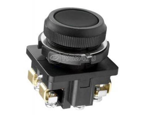 Кнопка КЕ-011/1 2з цилиндр 10А 660В IP40 черн. Электротехник ET507206