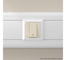 Кнопка модульная 1мод. Avanti Ванильная дымка 16А беж. DKC 4405151