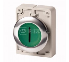 Кнопка плоская 30мм с подсветкой с фиксацией M30C-FDRL-G-X1 EATON 182932