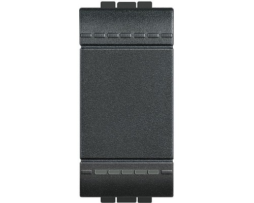 Кнопка с авт. клем. размер 1мод. LivingLight антрацит Leg BTC L4005A