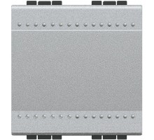 Кнопка с авт. клем. размер 2мод. LivingLight алюм. Leg BTC NT4005M2A