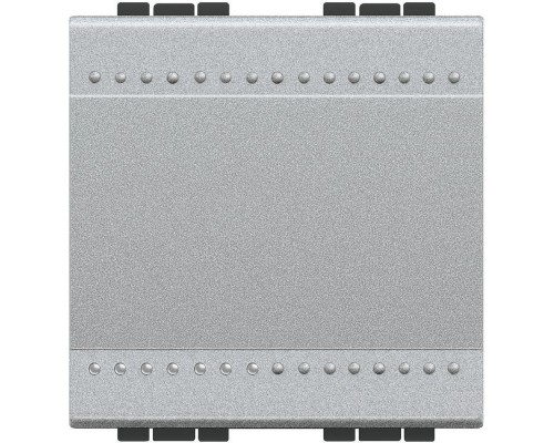 Кнопка с авт. клем. размер 2мод. LivingLight алюм. Leg BTC NT4005M2A