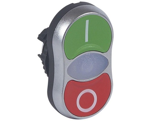 Кнопка с двойной головкой зел./красн. Osmoz Leg 024070