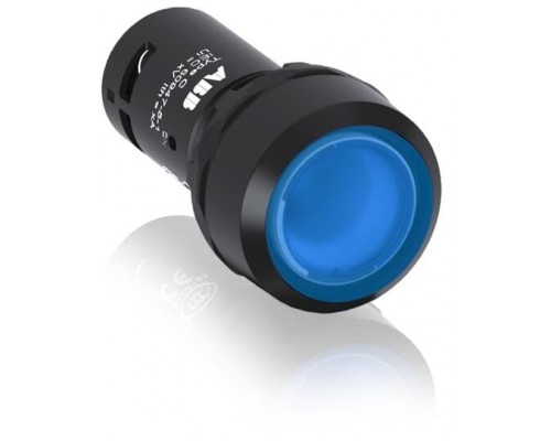 Кнопка с подсветкой CP1-11L-10 24В AC/DC с плоской клавишей без фиксации 1НО син. ABB 1SFA619100R1114
