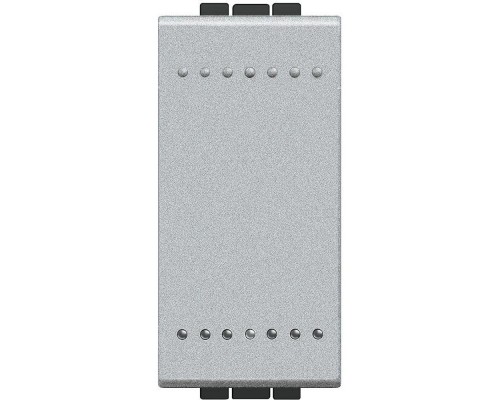 Кнопка с винт. клем. размер 1мод. LivingLight алюм. Leg BTC NT4005N