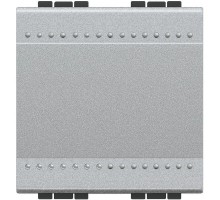 Кнопка с винт. клем. размер 2мод. LivingLight алюм. Leg BTC NT4005M2N