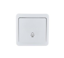 Кнопка звонка 1-кл. 1п ОП Viola 10А IP20 бел. LEZARD 751-0200-103