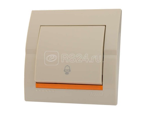 Кнопка звонка Дери крем. LEZARD 702-0303-103