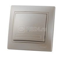 Кнопка звонка Мира жемчуж.-бел. перламутр со вставкой LEZARD 701-3030-103