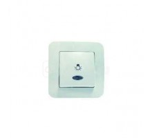 Кнопка звонка СП Lillium N с подсветкой бел. 55024