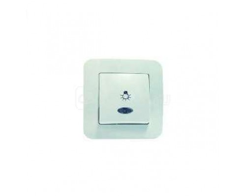 Кнопка звонка СП Lillium N с подсветкой бел. 55024