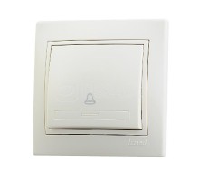 Кнопка звонка СП Мира крем. LEZARD 701-0303-103