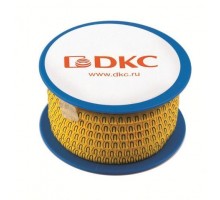 Колечко маркировочное 71.3-3мм черн./жел. (уп.1000шт) DKC AZO207BY