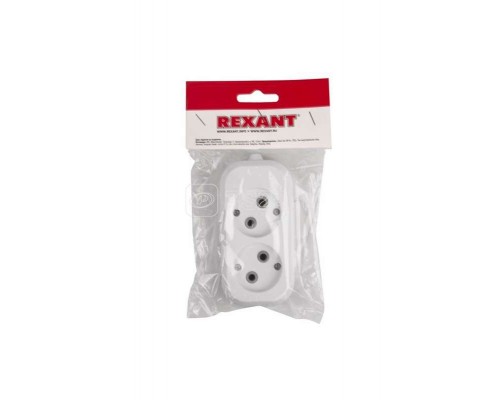 Колодка 2 гнезда без заземления Rexant 11-8701