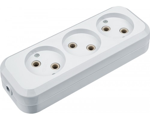 Колодка клеммная 61 585 NCA-BL01-03-х-WH 3гн без заземл. АБС пласт. Navigator 61585